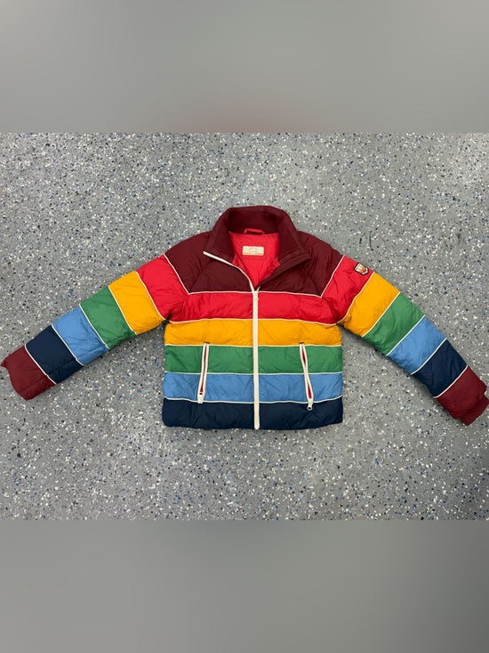 Marine Layer Jackets & Blazers - Marine Layer x Lost & Found Stripe Puffer Jacket - women’s small